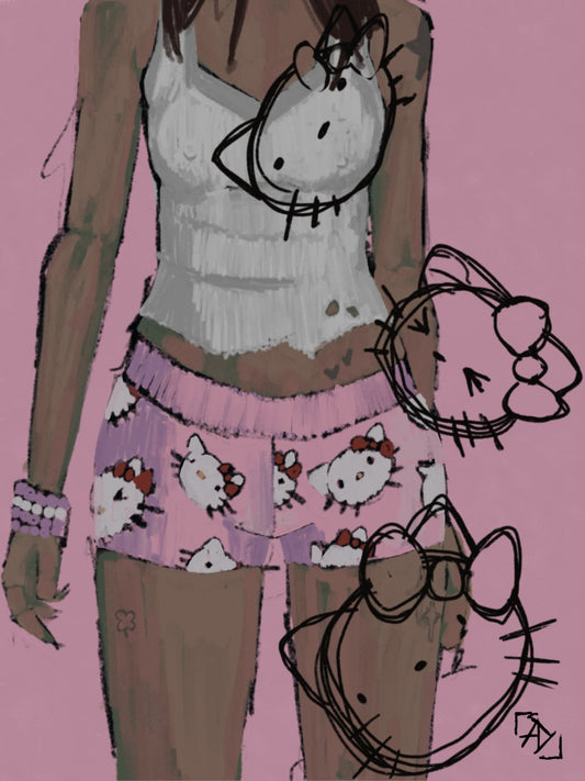 “hello kitty” print/poster